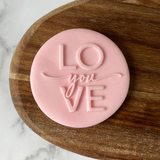 Love You Valentine’s Day - Cookie Debosser Stamp