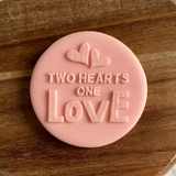 Two Hearts One Love Valentine’s Day - Cookie Debosser Stamp