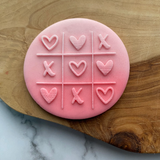 Tic Tac Toe Valentine’s Day Debosser Stamp - Cookie Debosser Stamp