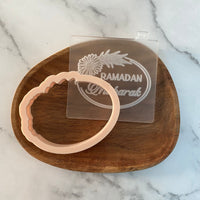 Ramadan Mubarak - Cookie Debosser Stamp with matching cutter