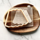 Baby Girl Skirt Crochet Lace Cookie Embosser Stamp and Cutter