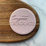 Congrats Graduate - Cookie Embosser Stamp