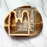 Mosque Cookie Debosser Stamp and Cookie Cutter. Ramadan Eid