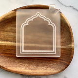 Mosque Double Arch Cookie Embosser Stamp and Cutter