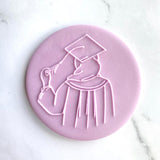 Graduation Muslim Girl - Cookie Embosser Stamp