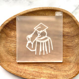 Graduation Muslim Girl - Cookie Embosser Stamp