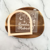 Ramadan Mubarak Lanterns with Arch Cookie Cutter
