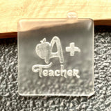 A+ Teacher Debosser Stamp for Cakes, Biscuits and Cupcakes.