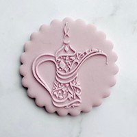 Arabic Calligraphy Jug Cookie Stamp. Fondat Embosser Stamp. Icing Cupcake Decorating