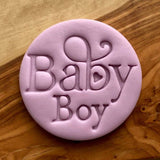 Baby Boy fondant embooser cookie stamp.