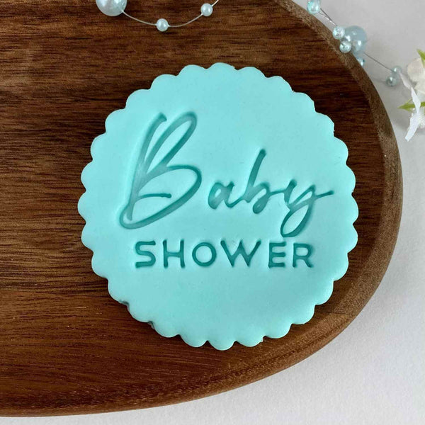 Baby shower fondant embosser stamp.