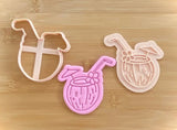 Bachelorette party coconut cocktail embosser stamp and cutter.