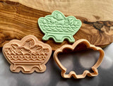 Bowl with dates iftar embosser 3D cookie cutter for special events.