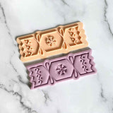 Christmas Cracker fondant embosser cookie cutter.