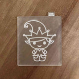 Christmas Elf popup acrylic cookie stamp