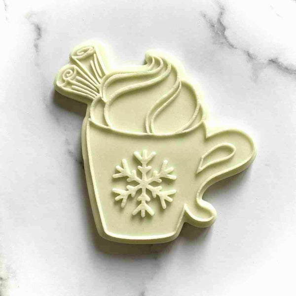 Christmas Hot Chocolate fondant Outbosser stamp