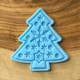 Christmas Tree fondant embosser cookie stamp. The 3D cutter is perfect for cookies, cupcakes and biscuits.