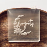 Food safe frosted acrylic cookie outbosser/popup stamp for special events