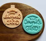Congrats Grad message and Hat Cookie Cutter for Graduation