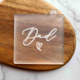 Dad Reverse embosser stamp fathers day