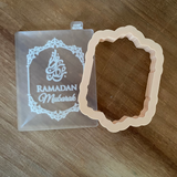 Decorative Frame Ramadan Kareem - Cookie Debosser Stamp with optional matching cutter