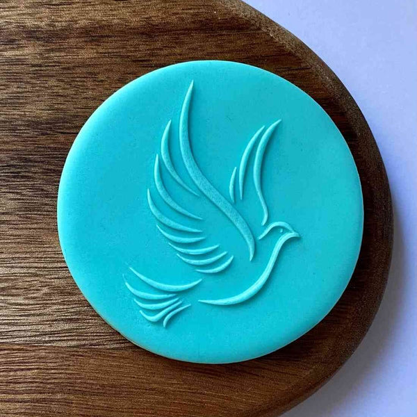 Dove fondant outbosser cookie stamp