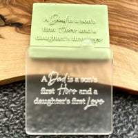Father's Day quotes cookie outbosser stamp for daddy