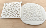 Flowers petals 3D embosser cookie stamp.