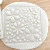 Flowers petals fondant embosser cookie cutter.