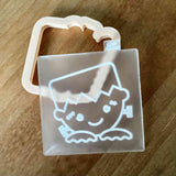 Cute Frankenstein reverse embosser icing cutter