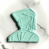 Graduation Boy fondant outbosser cookie stamp