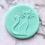 Halloween Cat fondant outbosser stamp