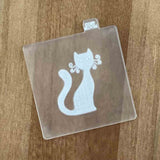Halloween cat popup icing stamp
