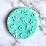 Halloween pattern fondant outbosser cookie stamp.