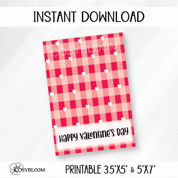 Happy Valentine's Day printable cards for cookies