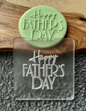 Happy Father's Day cookie debosser stamp for dad