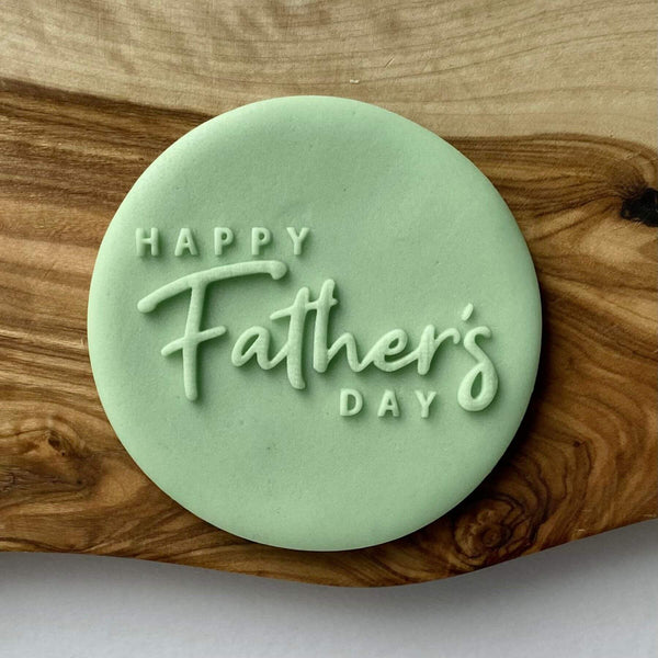 Happy Father's Day fondant outbosser stamp for dad 