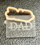 I love you dad cookie cutter for custom texts made from food safe PLA