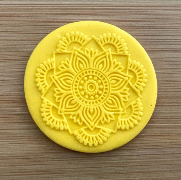 Henna Mandala POPup Debosser Stamp Fondant Cake Decorating Icing Cupcakes