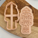 Christmas Nutcracker Embosser Stamp and Cutter. Icing Fondant Biscuit Cookie Stamp