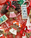 Christmas Gingerbread Girl POPup Debosser Fondant Stamp. Cake Decorating Icing