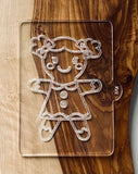 Christmas Gingerbread Girl POPup Debosser Fondant Stamp. Cake Decorating Icing