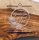 Friendship POPup Debosser Stamp. A Friend in Deen Is A Friend Indeed. Fondant Icing Embosser Stamp. Cupcake Topper