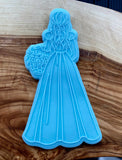 Flower Girl Outbosser Stamp and Cutter. Fondant Icing Embosser Stamp