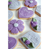 Life Is Better With Friends. Friendship Fondant POPup Debosser Stamp. Icing Cupcake Decoration