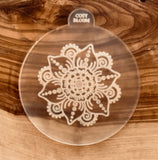 Henna Flower Fondant Embosser Stamp and Cutter. POPup Debosser Stamp