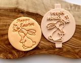 Easter Bunny Embosser Stamp. Fondant Icing Cupcake Decorating. Cookie Cutter. Cookie Stamp