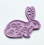 Easter Bunny Debosser Stamp with Cutter. PopUp Embosser stamp Fondant Icing Decorating