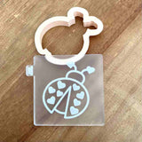 Ladybug - Cookie Debosser Stamp with optional matching cutter
