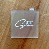 Let It Snow popup acrylic cookie cutter